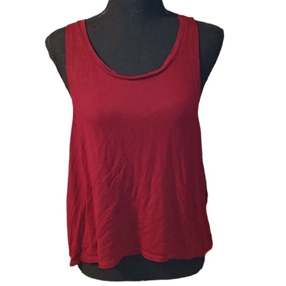 Burgundy Workout Muscle Tank - Picture 1 of 4